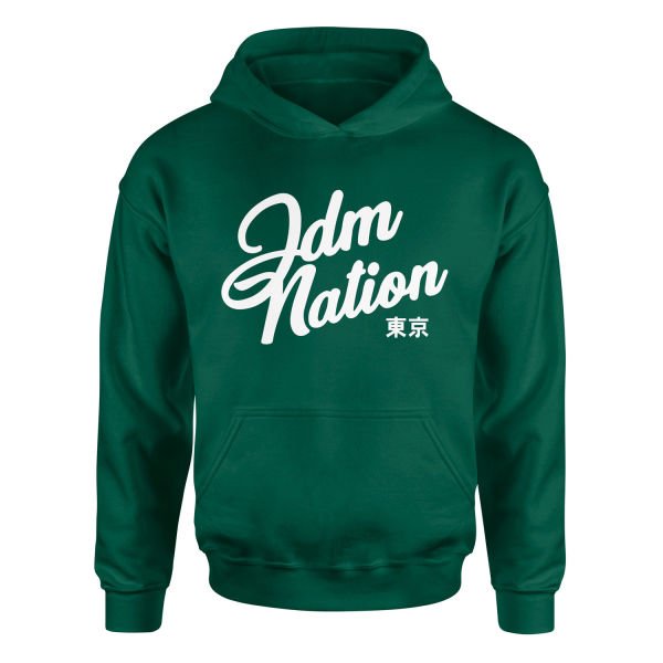 JDM Nation Hoodie XXL - Nefti Yeşili
