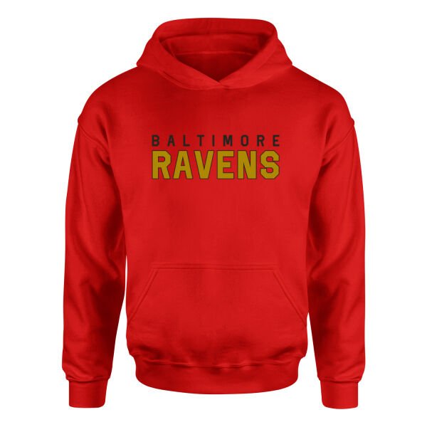 Baltimore Ravens 25 Hoodie L - Kırmızı