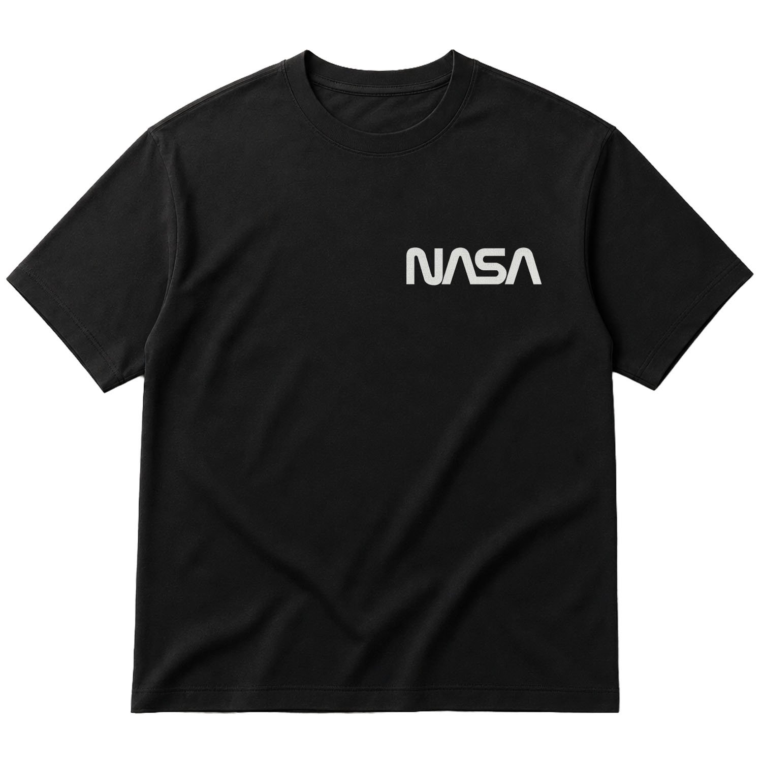 NASA Oversize Tişört S - Siyah