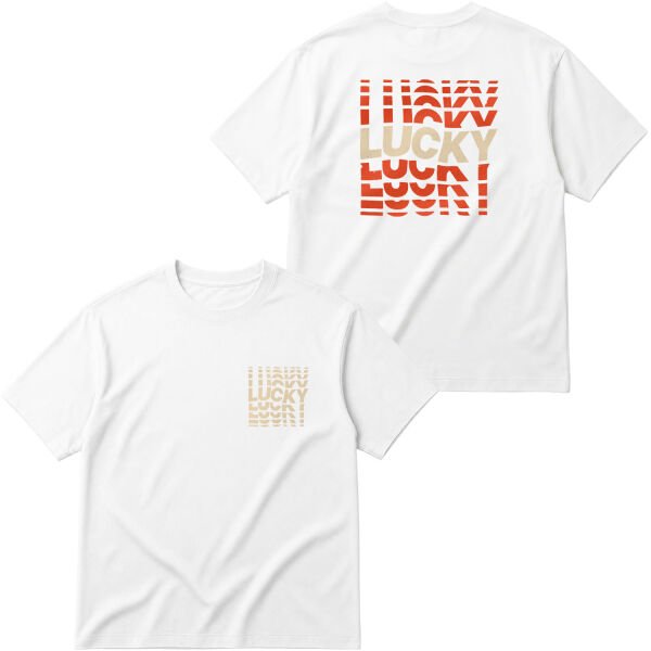 Lucky Oversize Tişört L - Beyaz