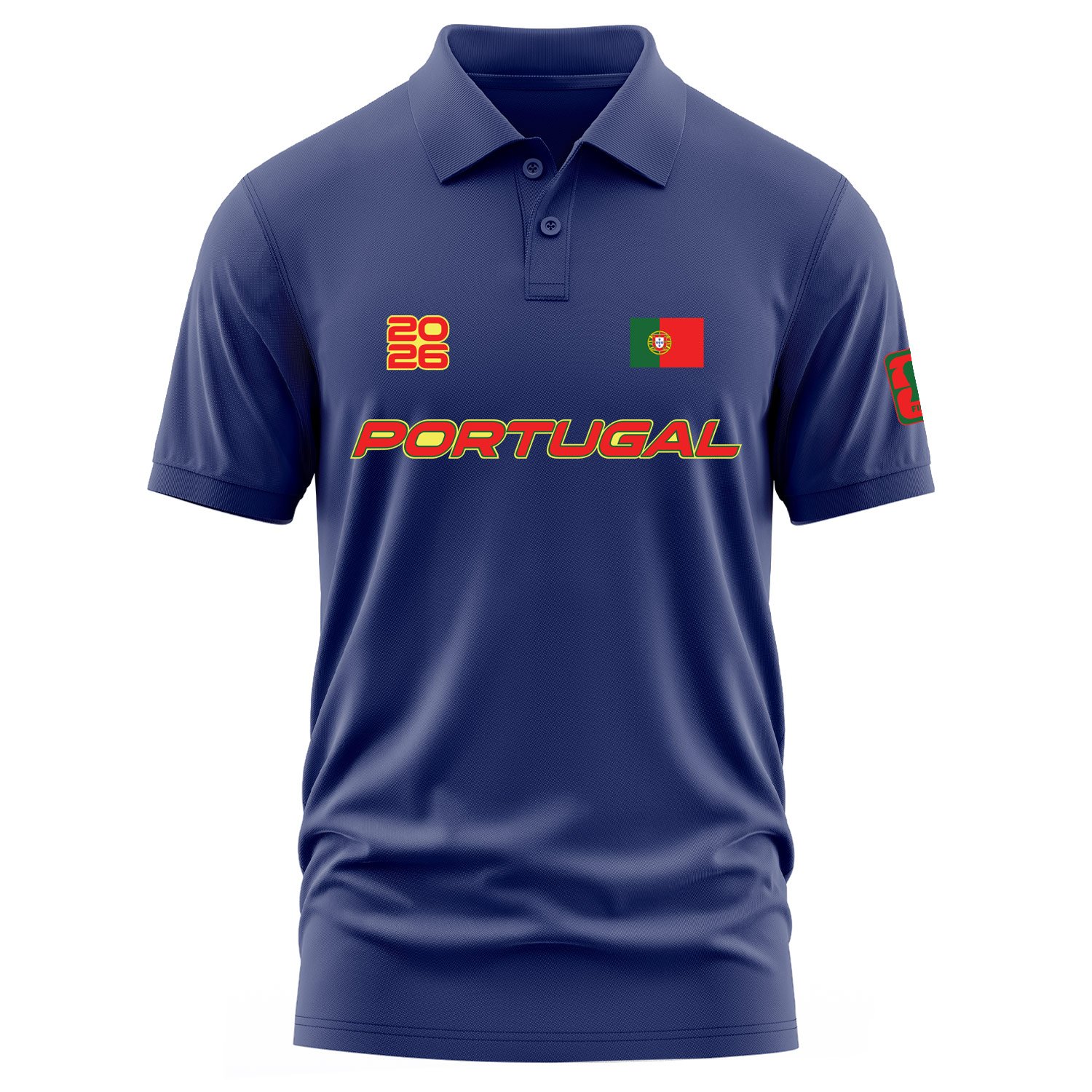 Portekiz 2026 Polo Tişört S - İndigo Mavisi