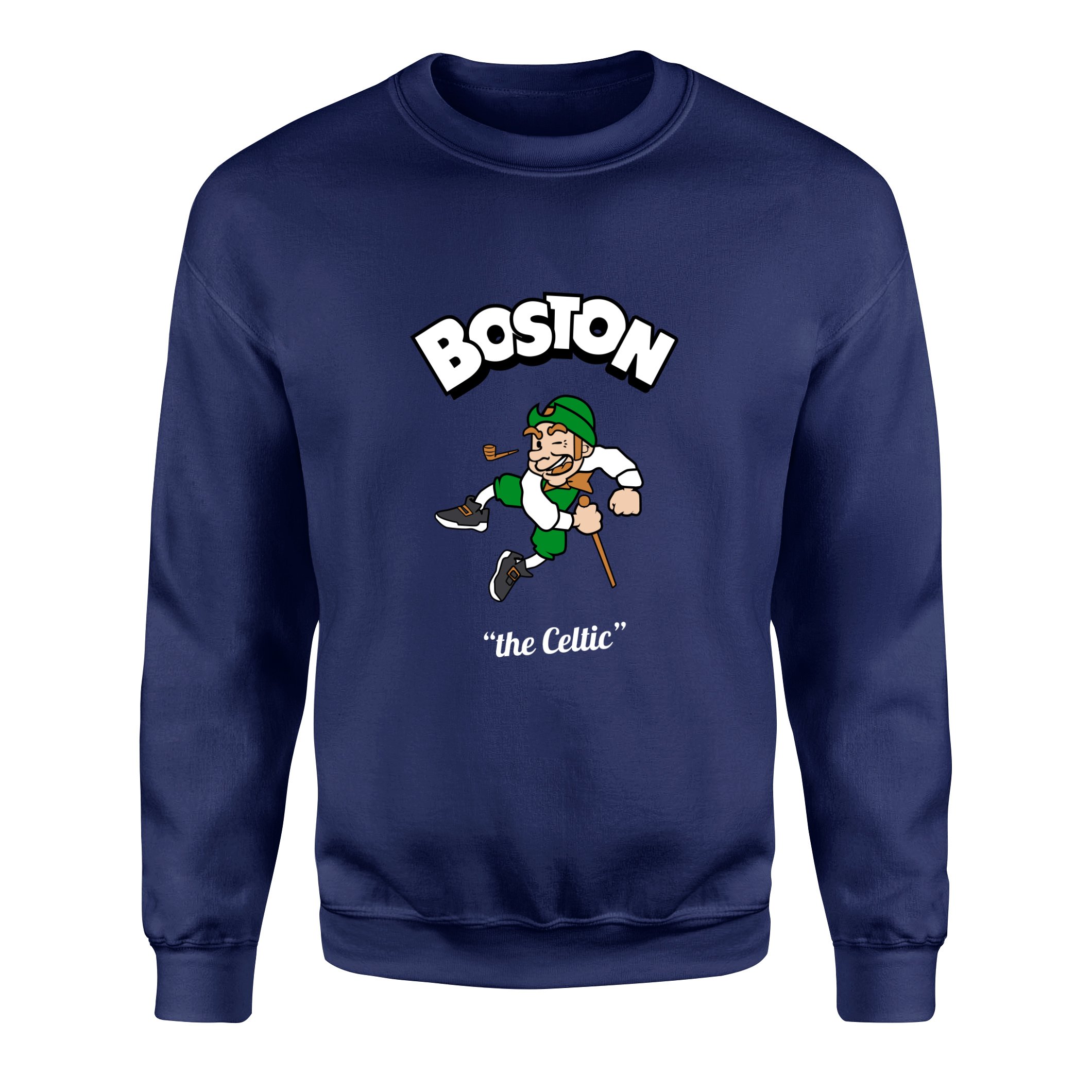 Celtics Cartoon Sweatshirt XL - İndigo Mavisi