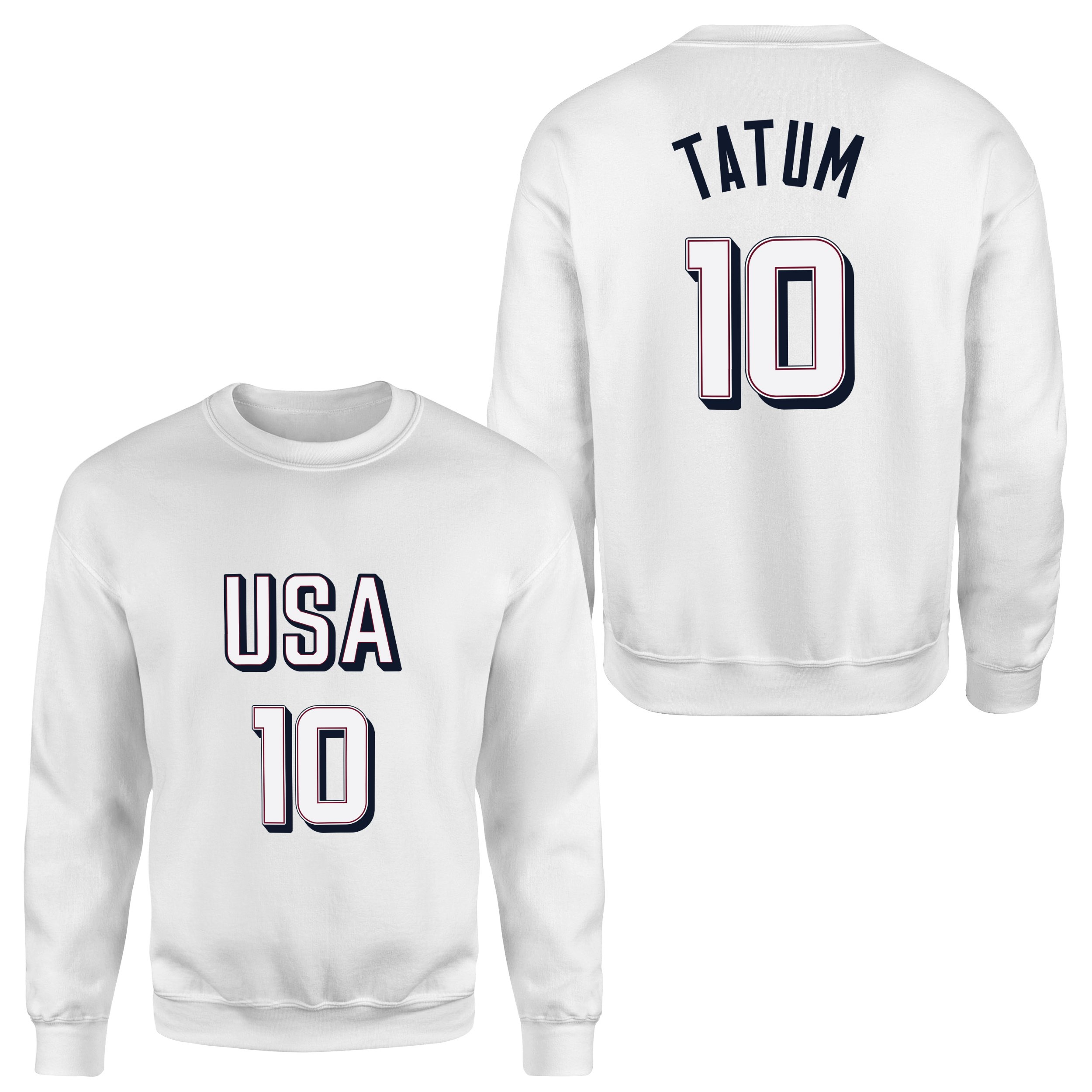 Jason Tatum Forma Sweatshirt XXL - Beyaz