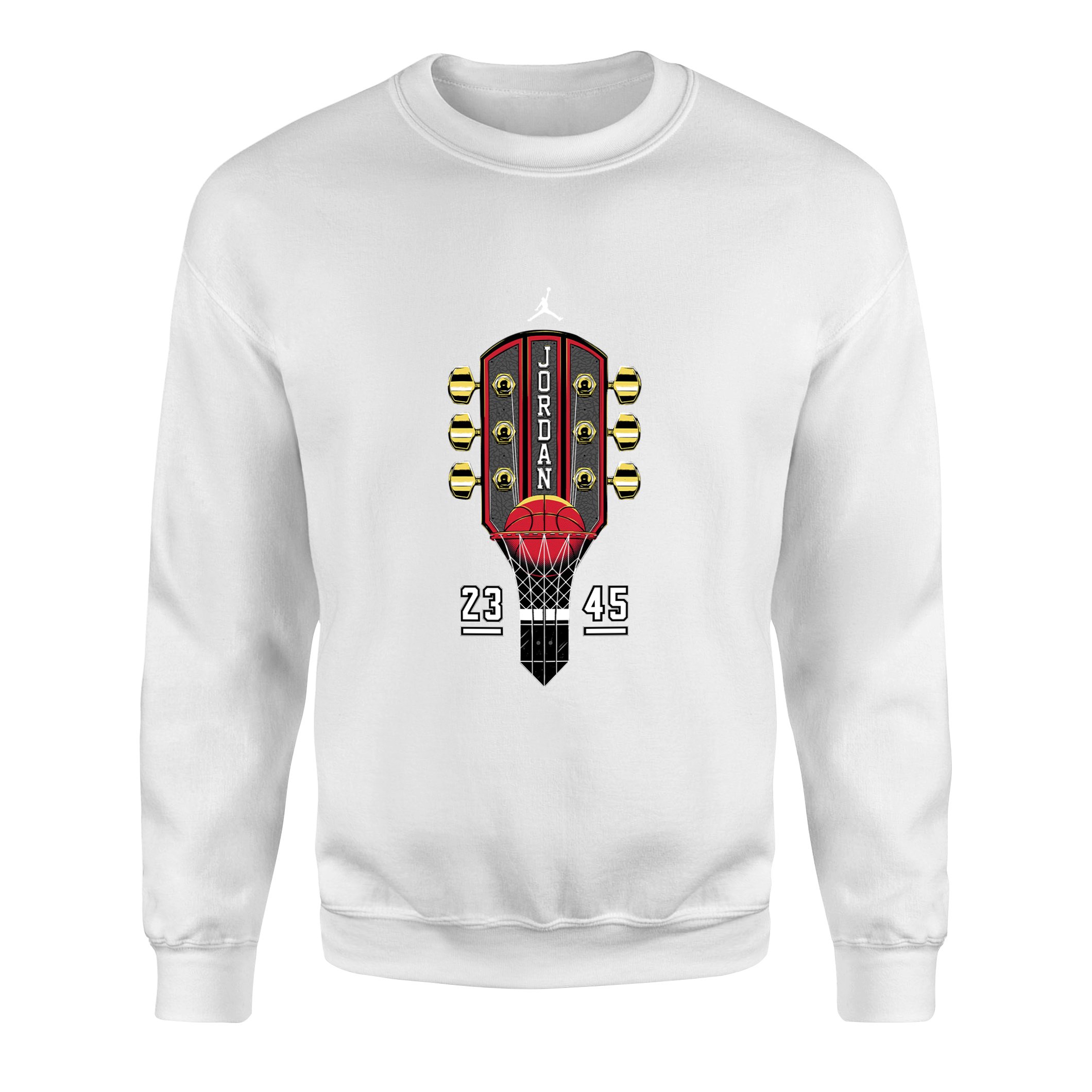 Air Jordan Guitar Sweatshirt XL - Beyaz