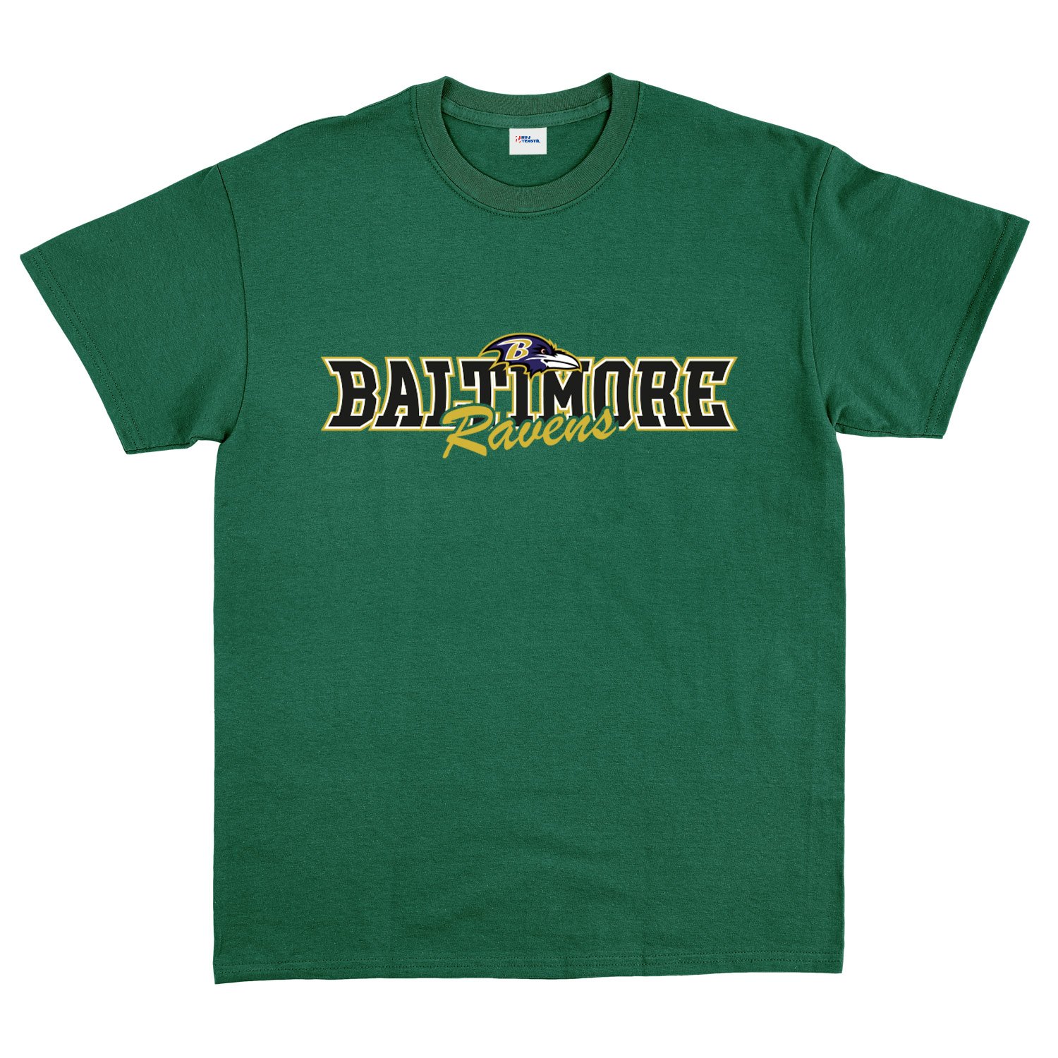 Baltimore Ravens BR Tişört XL - Nefti Yeşili