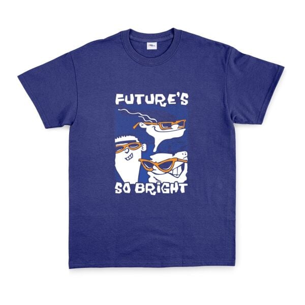 Future’s So Bright | Ed, Edd n Eddy Tişört L - İndigo Mavisi | OUTLET