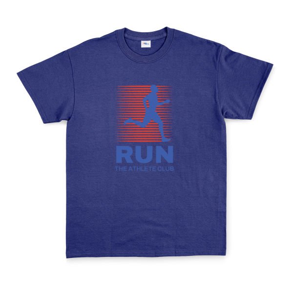 Run, The Athlete Club Tişört L - İndigo Mavisi