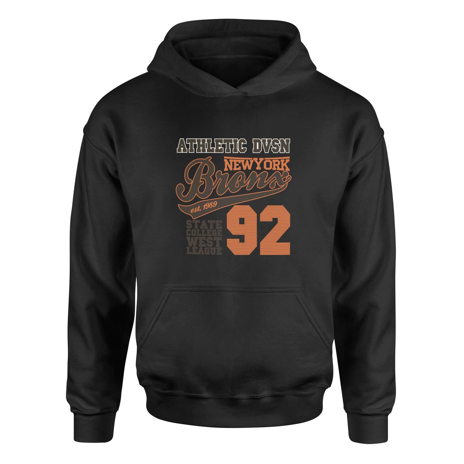 Athletic DVSN Bronx NY Hoodie XXL - Siyah