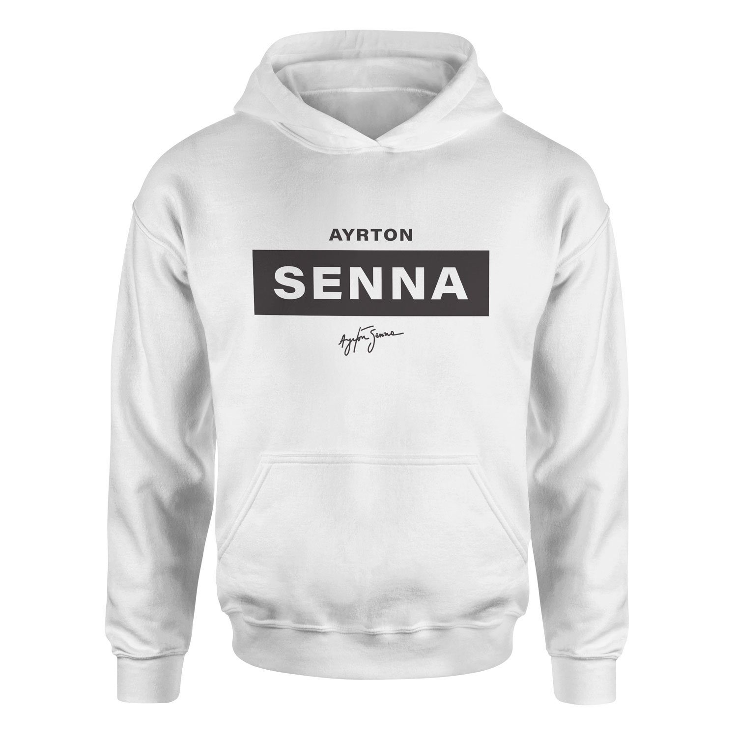 Ayrton Senna Hoodie XXL - Beyaz