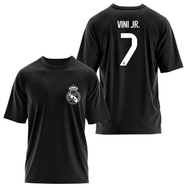 Vinícius Júnior RM BL Forma Oversize Tişört XL - Siyah