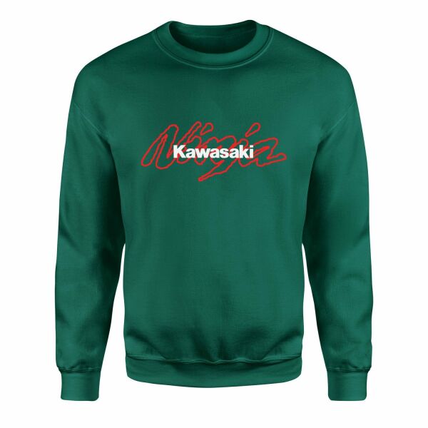 Kawasaki Ninja Power Sweatshirt L - Nefti Yeşili