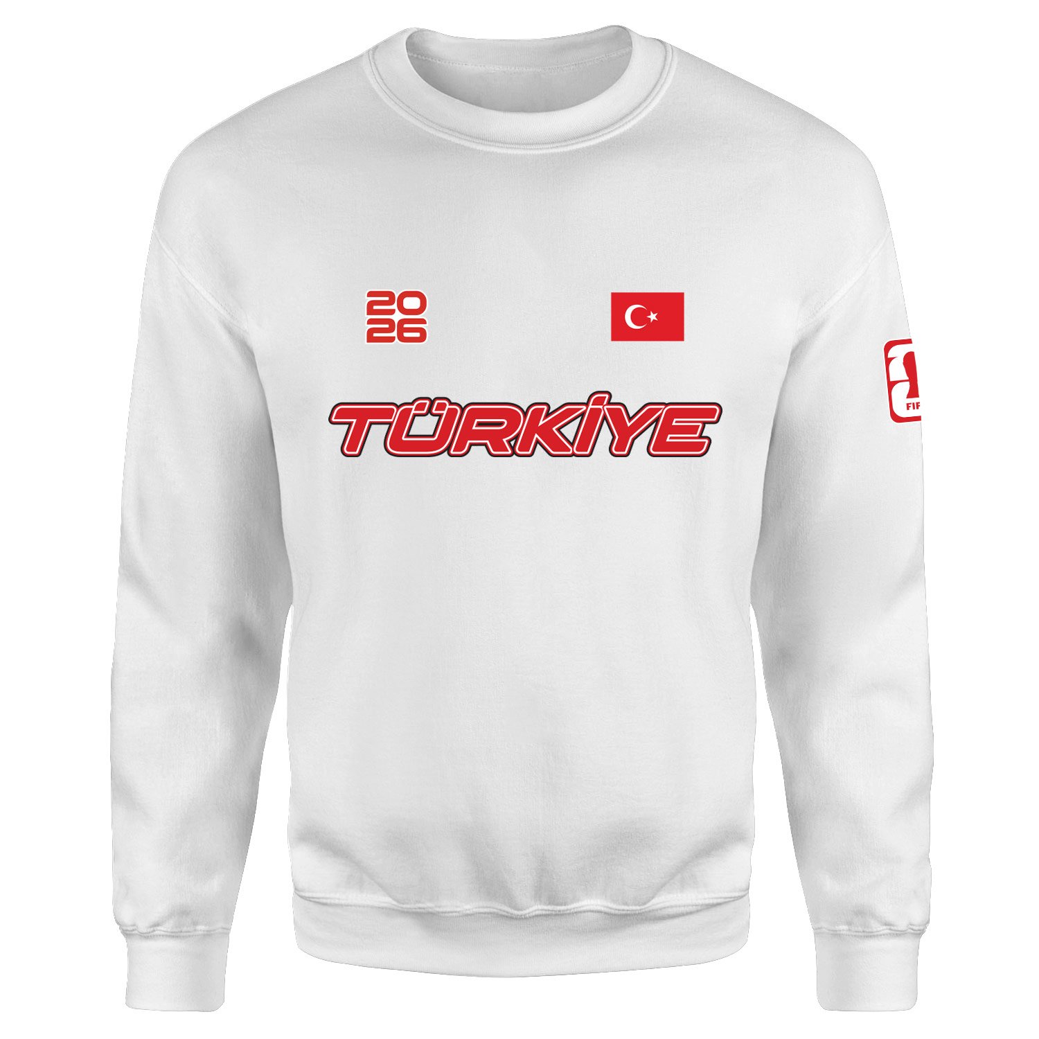 Türkiye 2026 Sweatshirt S - Beyaz