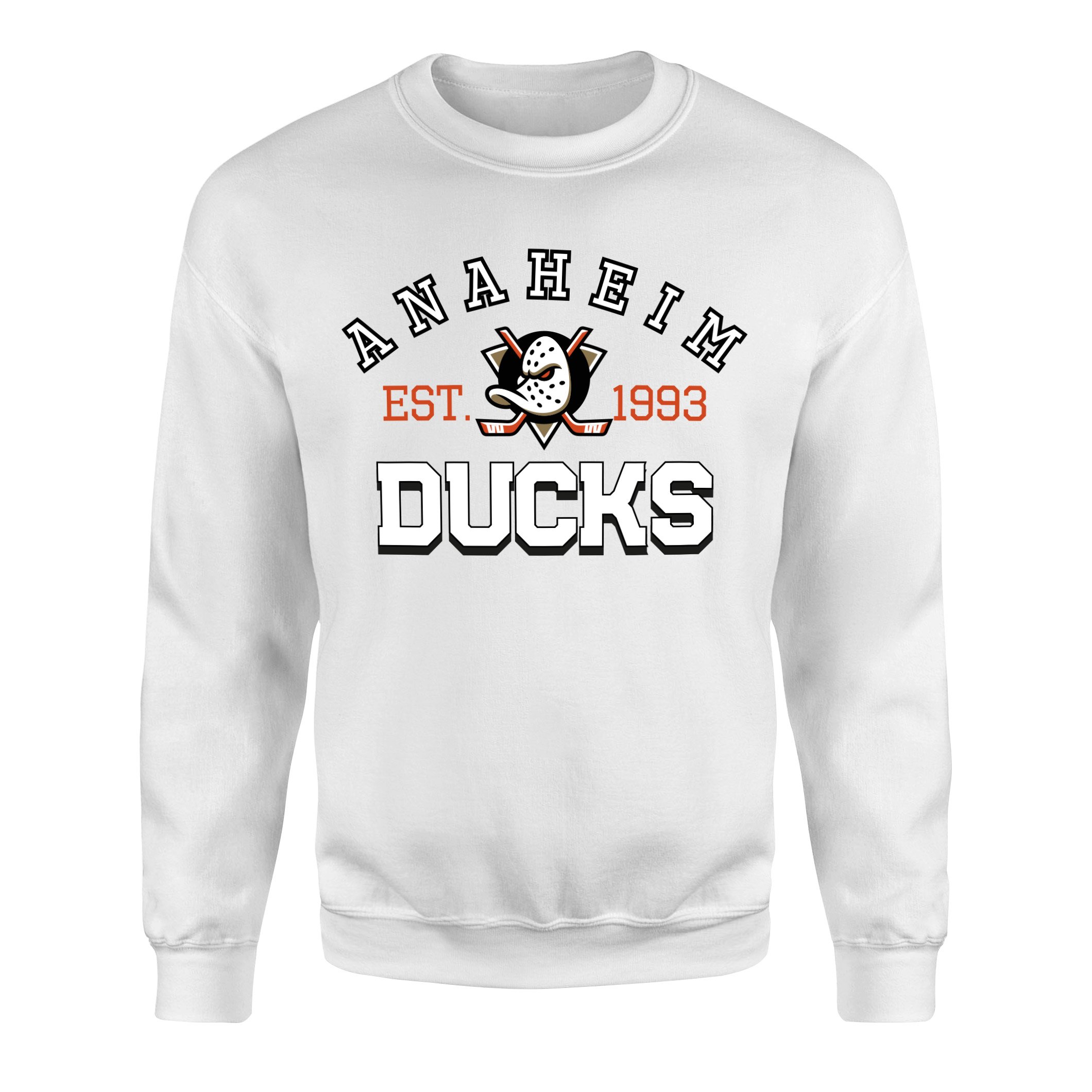 Anaheim Ducks EST. 1993 Sweatshirt XXL - Beyaz