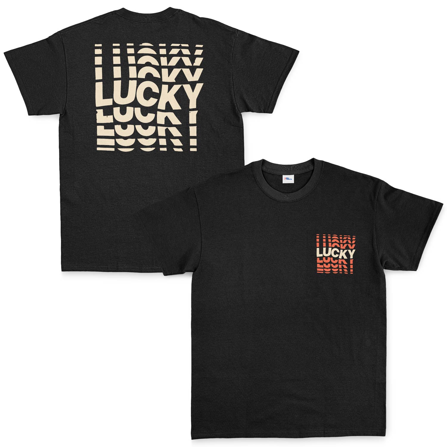 Lucky Tişört L - Siyah