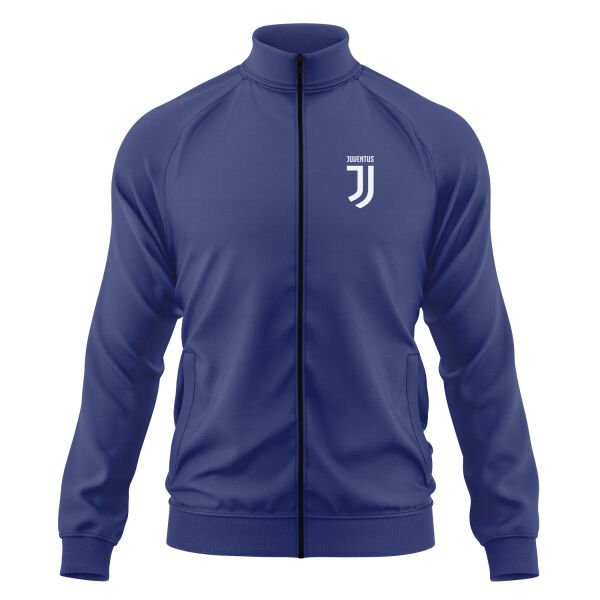Juventus White Fermuarlı Sweatshirt L - İndigo Mavisi