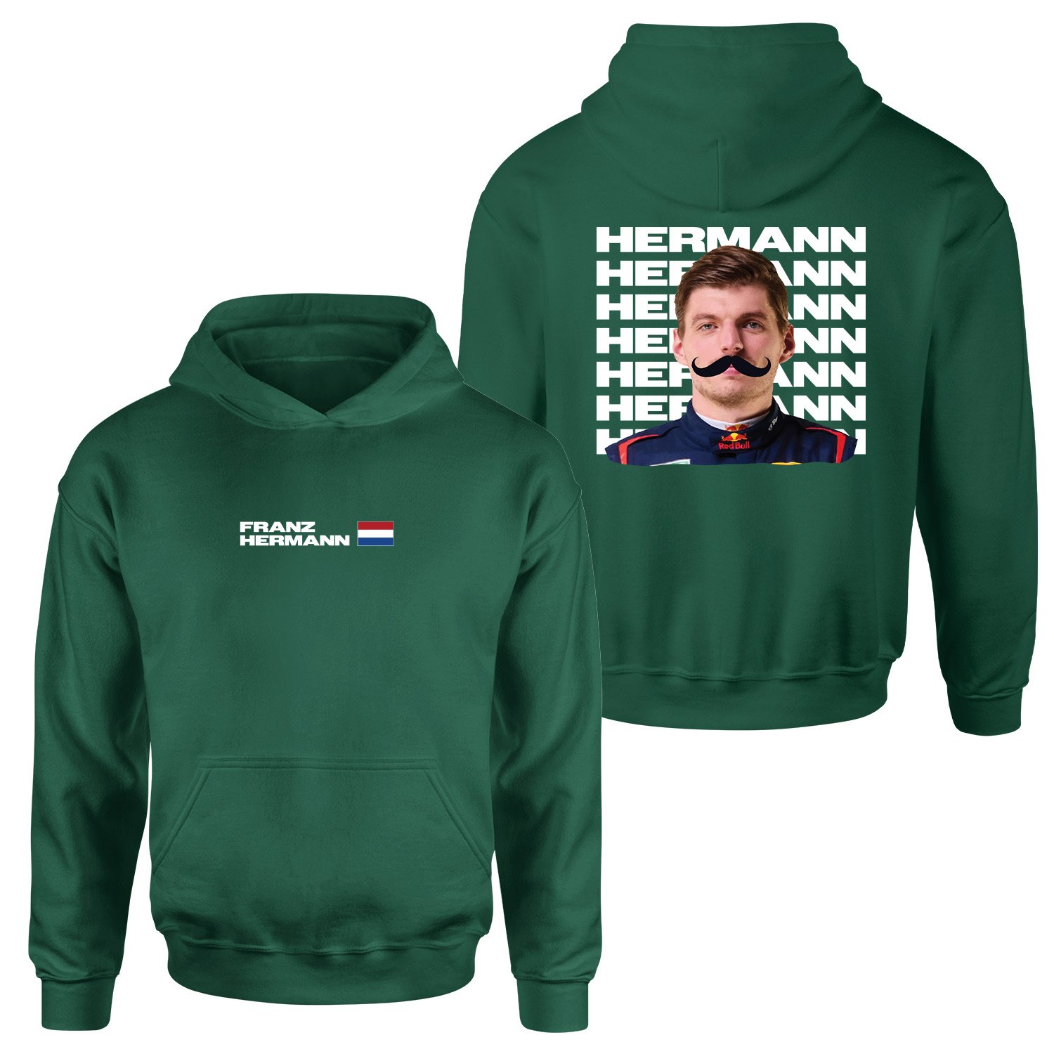 Franz Hermann Red Bull Driver Hoodie L - Nefti Yeşili