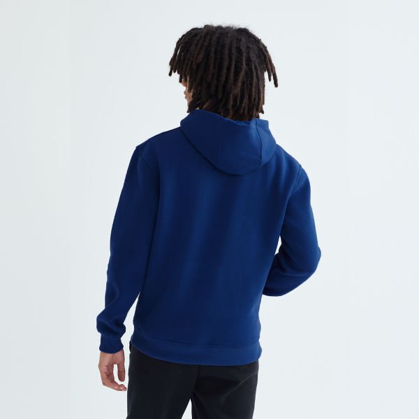 Baskısız Düz Casual Hoodie M - Lacivert