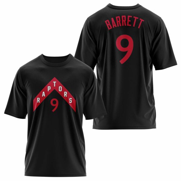 RJ Barrett 9 Raptors Jersey Oversize Tişört M - Siyah