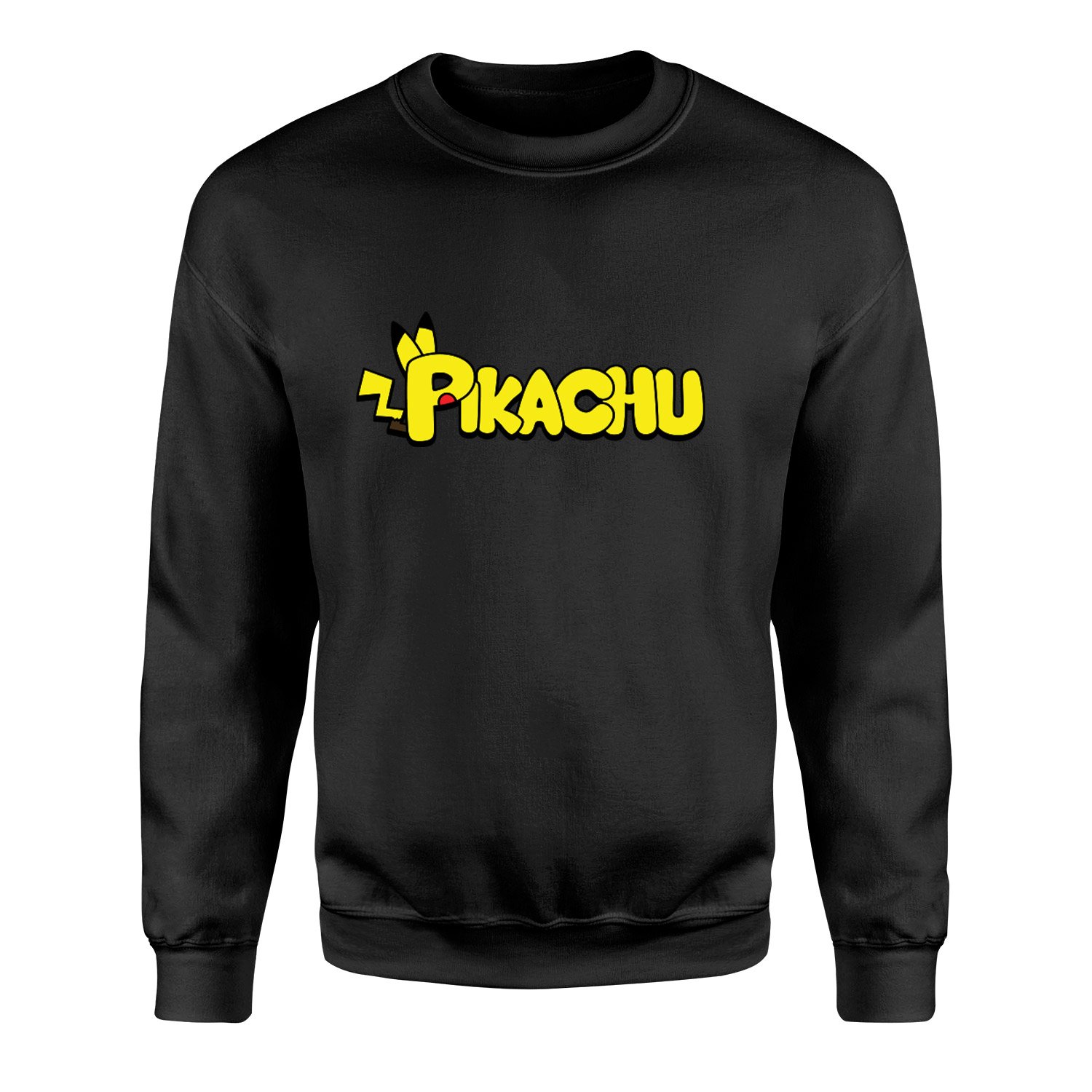 Pikachu Sweatshirt XL - Siyah
