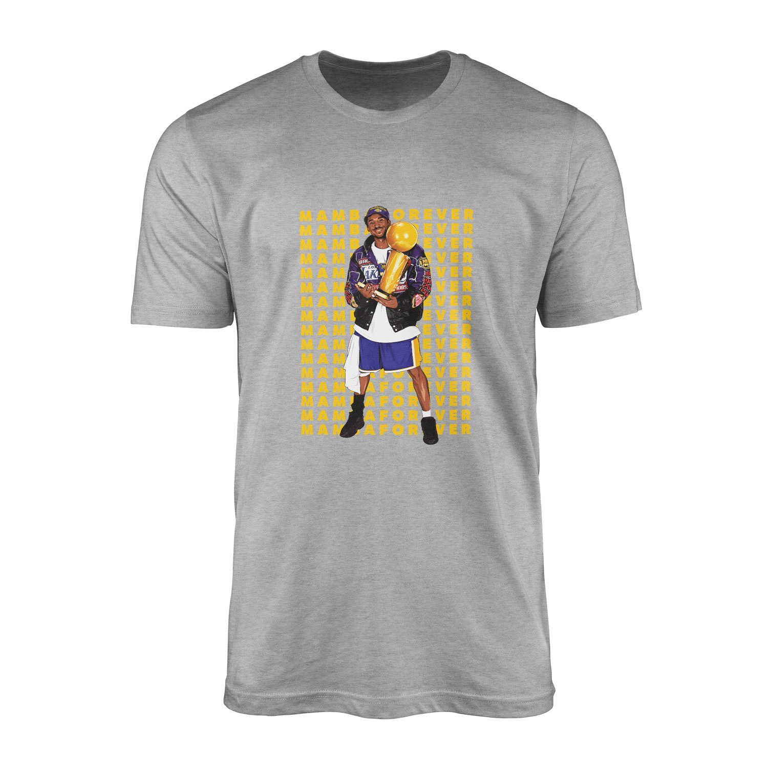 MAMBA FOREVER Kobe Bryant Tişört XXL - Gri