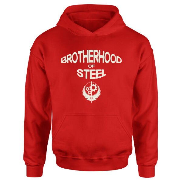 Brotherhood of Steel Hoodie XL - Kırmızı
