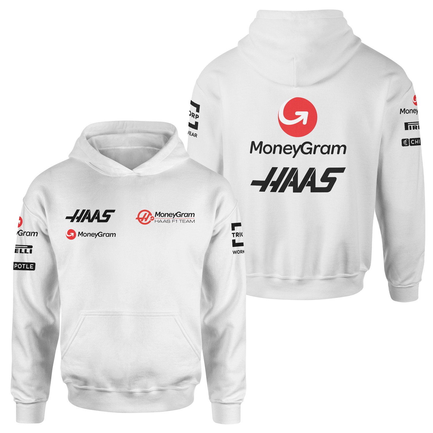 Haas Racing 2024 Teamline Black Hoodie
