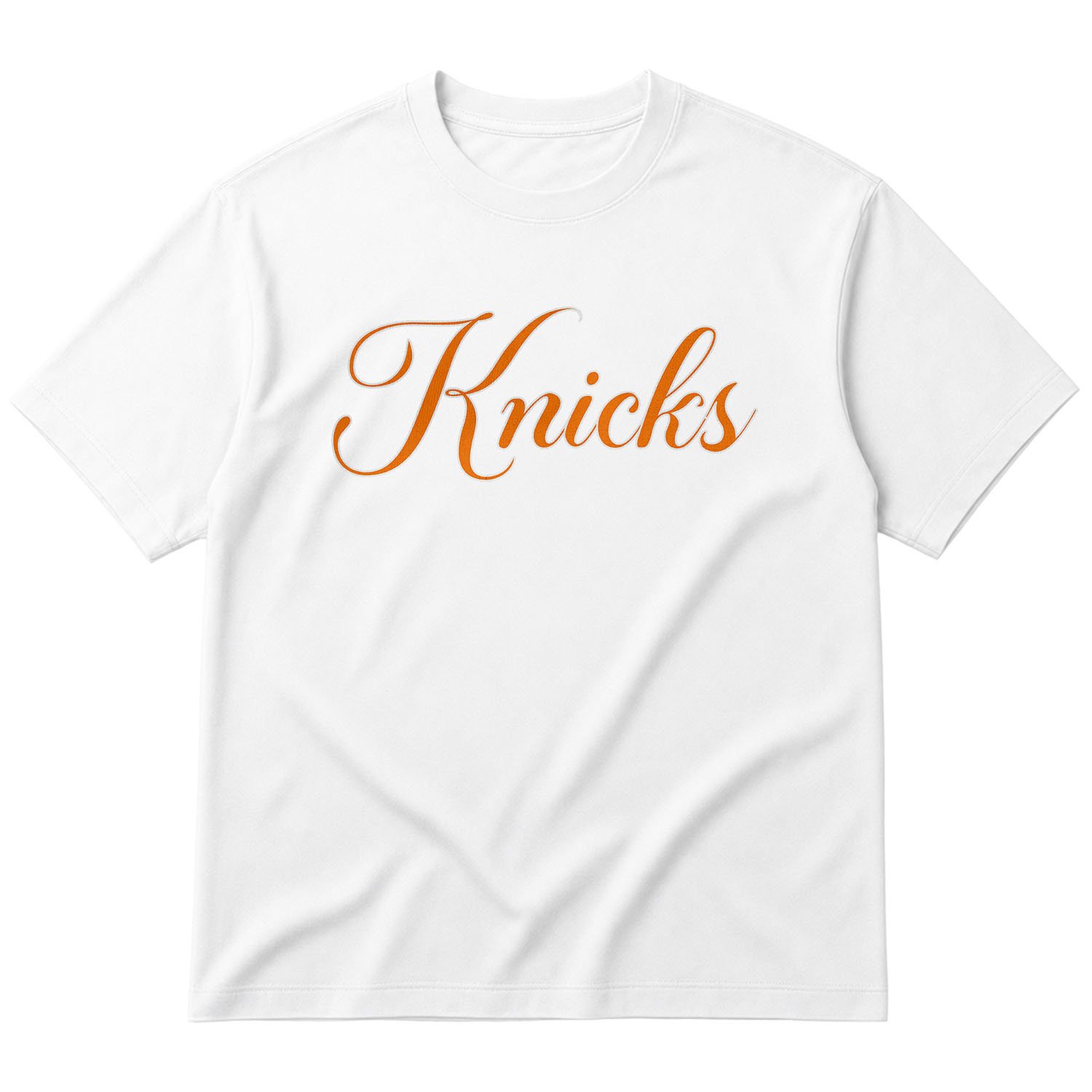 Knicks Cursive Oversize Tişört S - Beyaz