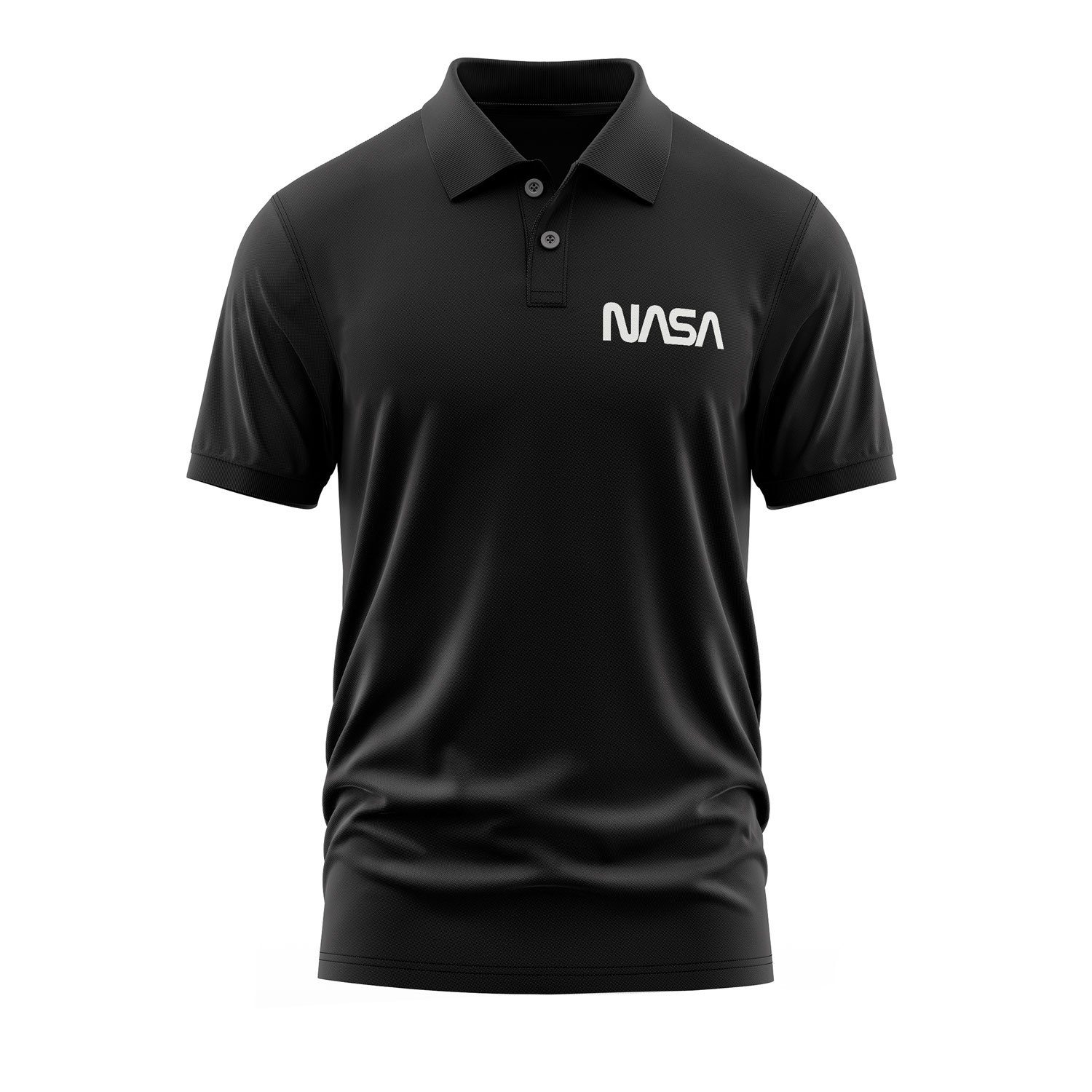 NASA Polo Tişört XXL - Siyah