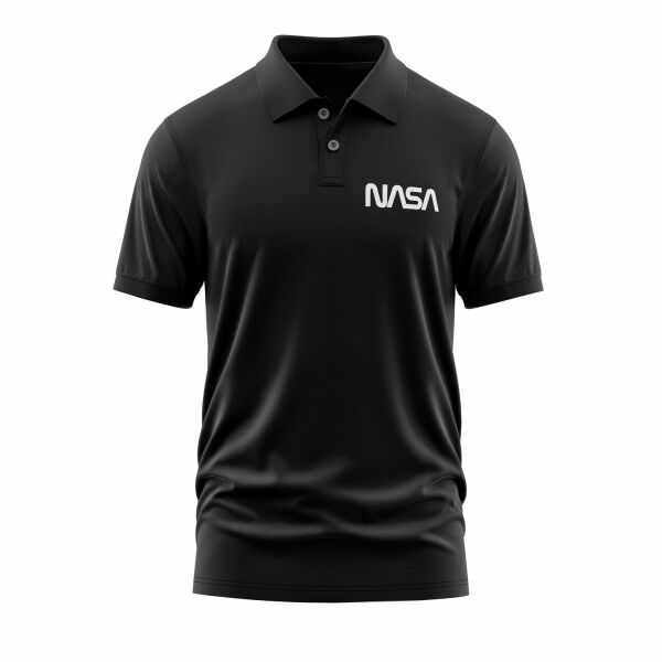 NASA Polo Tişört XXL - Siyah