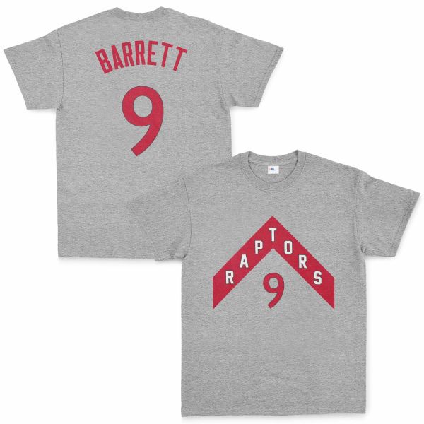 RJ Barrett 9 Raptors Jersey Tişört M - Gri
