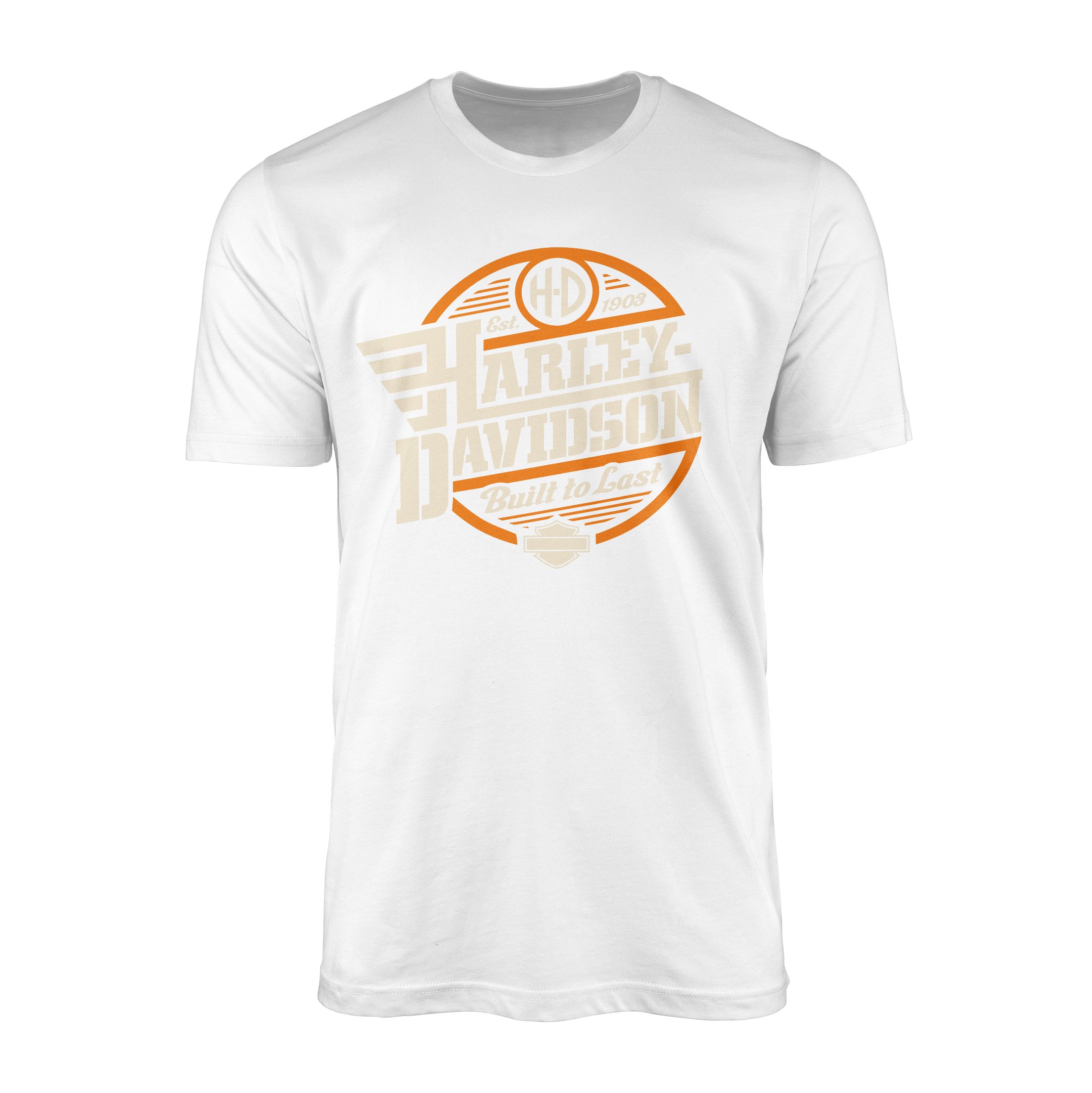 Harley-Davidson Built to Last Tişört XXL - Beyaz