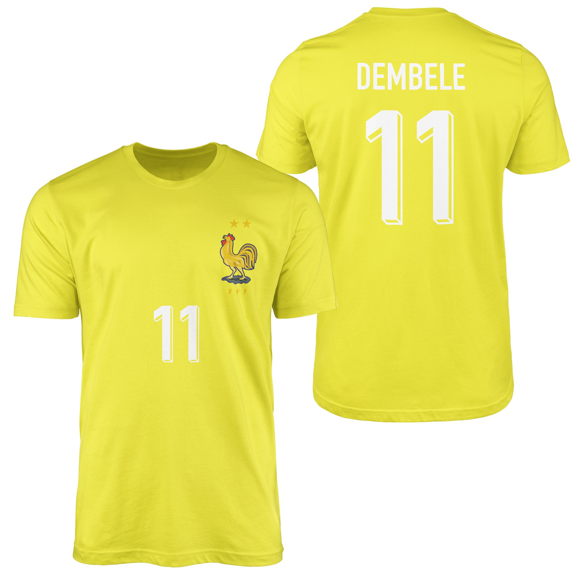 Ousmane Dembele | Fransa 2024 Forma Tişört L - Sarı