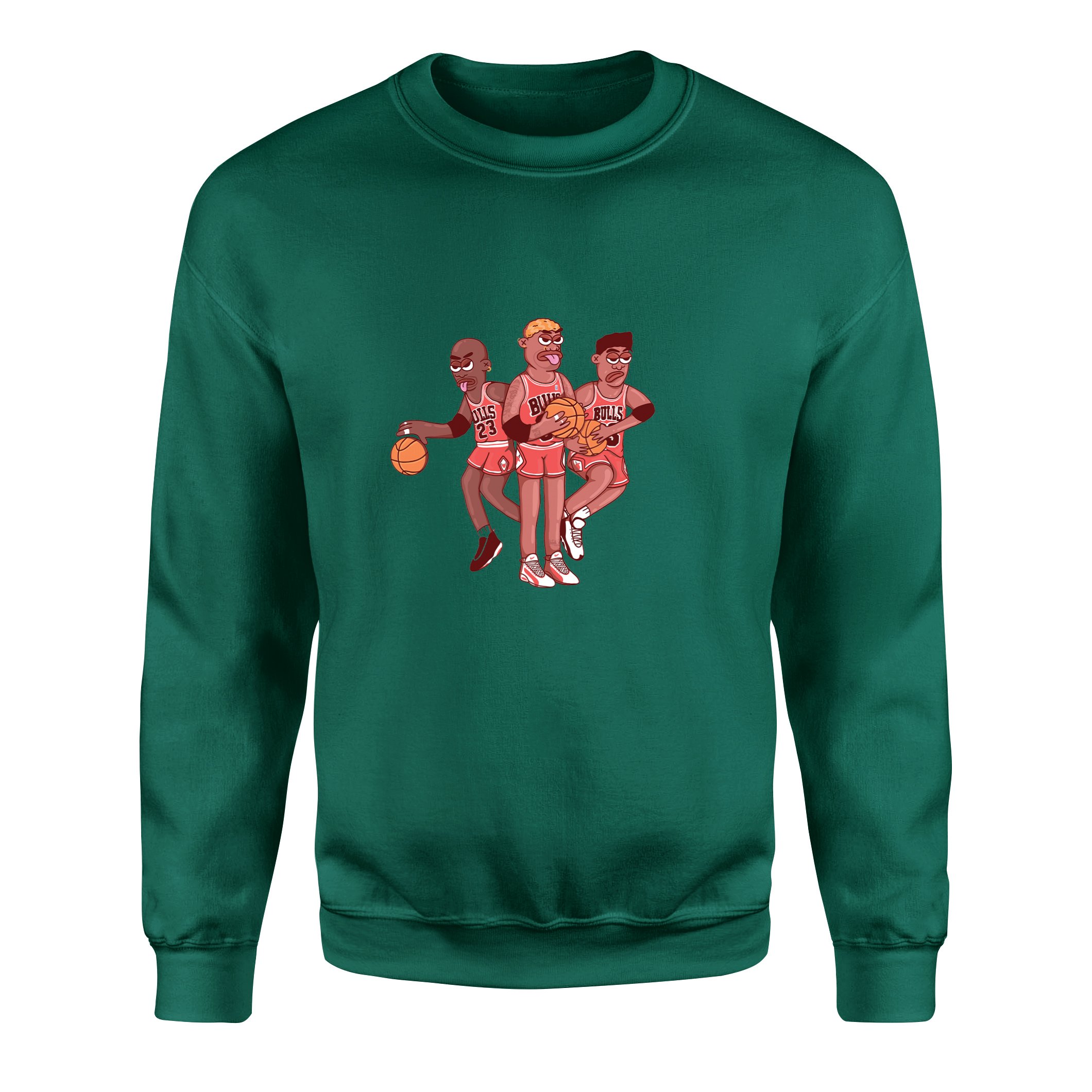 Jordan, Pippen, Rodman II Sweatshirt XXL - Nefti Yeşili