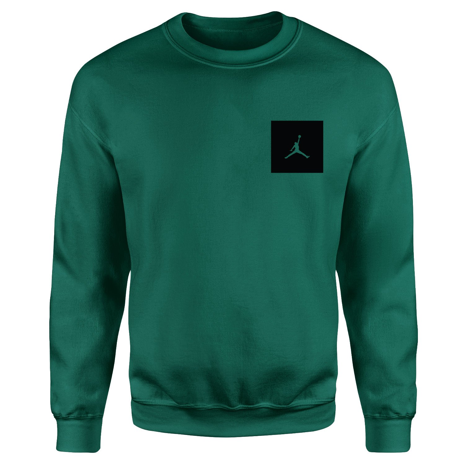 Air Jordan Black Patch Sweatshirt M - Nefti Yeşili