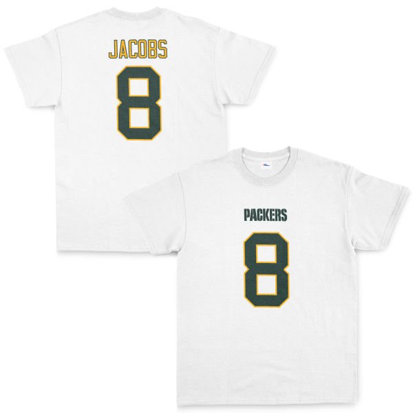 Josh Jacobs Green Bay Packers Tişört XL - Beyaz