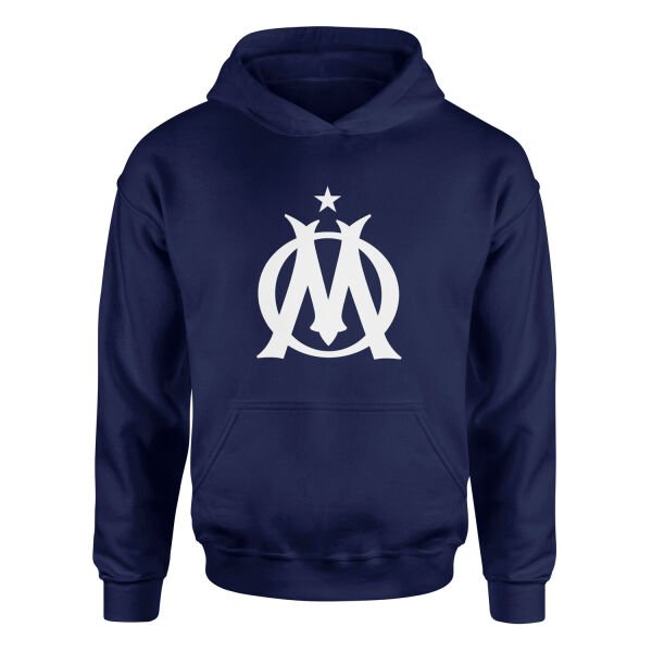 Olympique de Marseille Vainqueur Shield Hoodie M - İndigo Mavisi