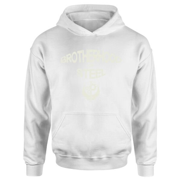 Brotherhood of Steel Hoodie S - Beyaz