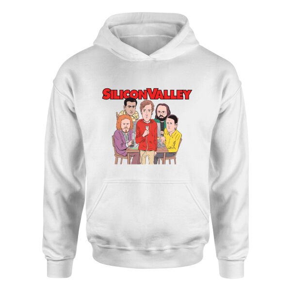 Silicon Valley Hoodie S - Beyaz