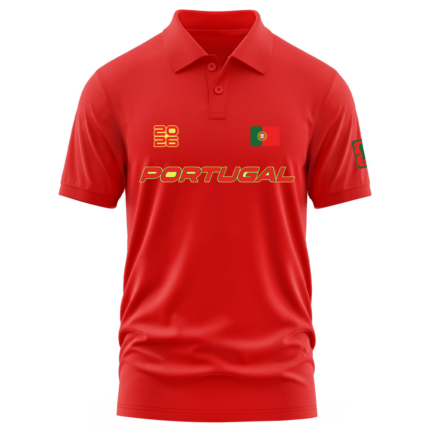 Portekiz 2026 Polo Tişört S - Kırmızı