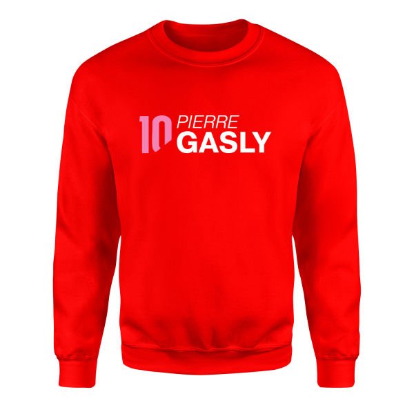 Pierre Gasly 10 Sweatshirt S - Kırmızı