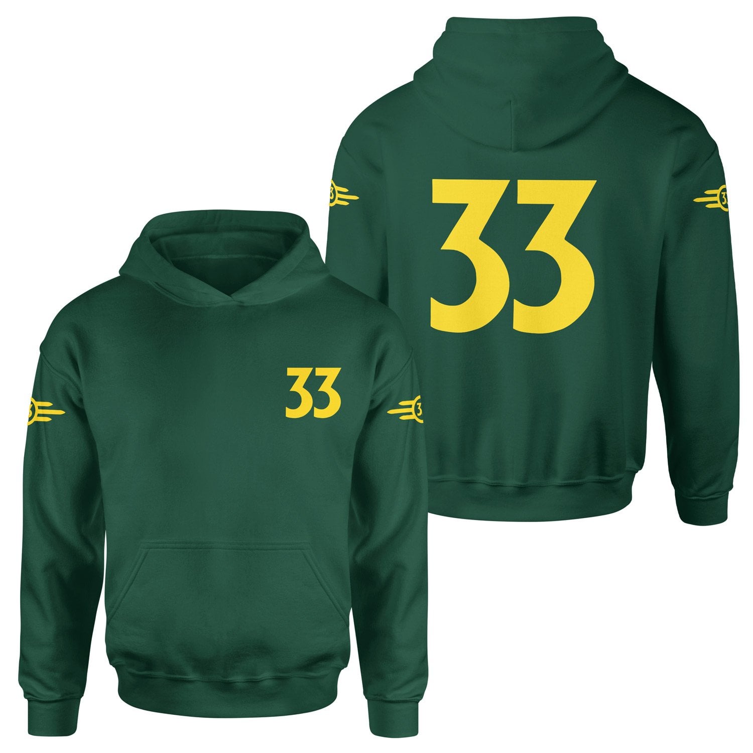 Vault 33 Dweller | Fallout Dweller Edition Hoodie M - Nefti Yeşili