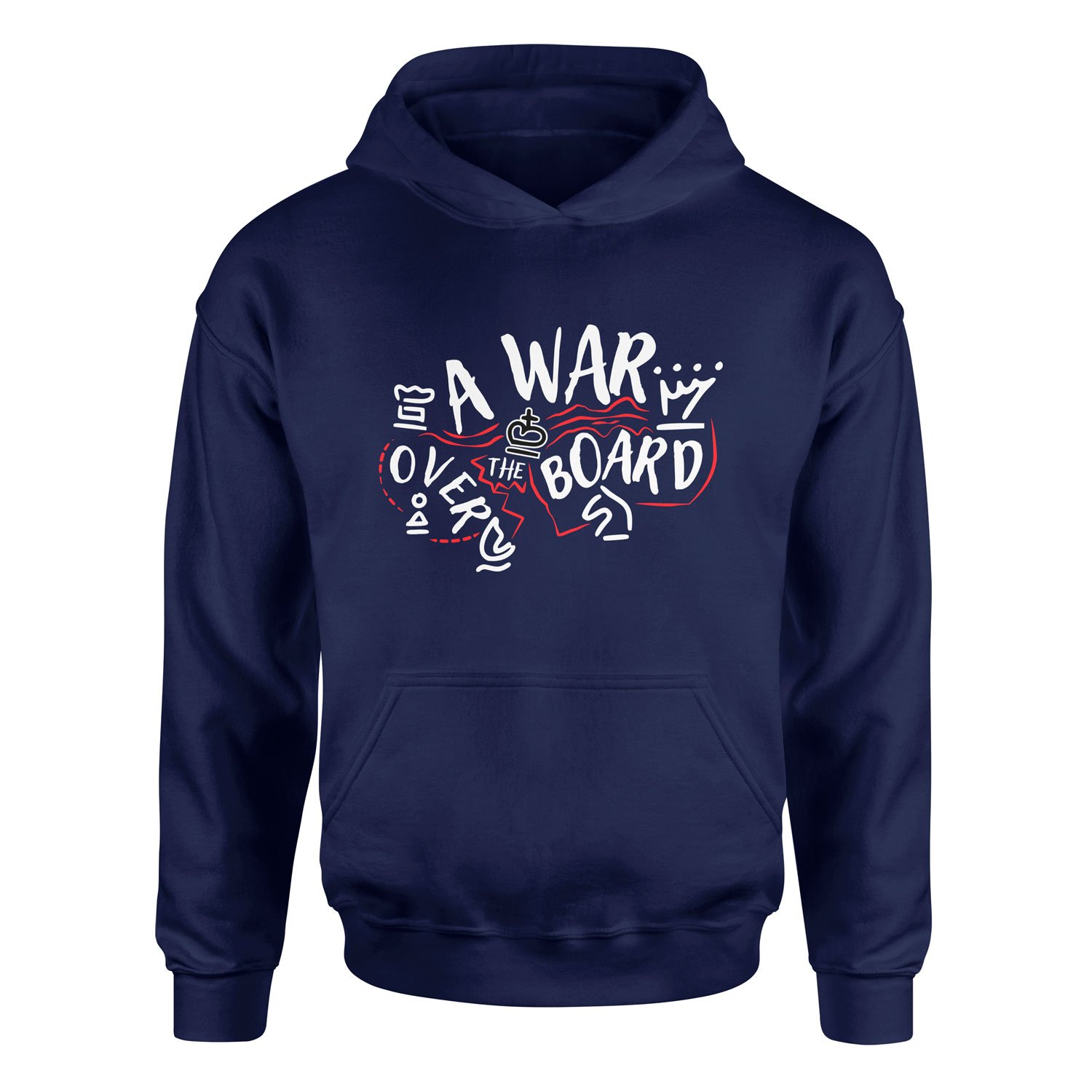 A War Over The Board Whites Hoodie S - İndigo Mavisi