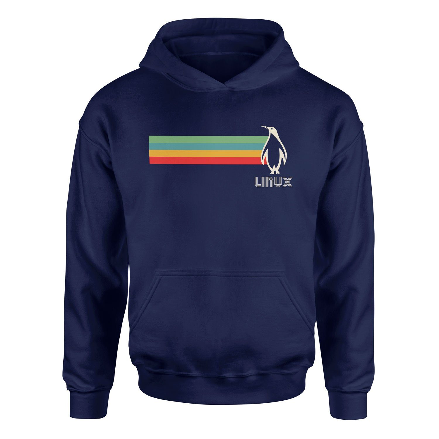 LINUX Hoodie M - Lacivert