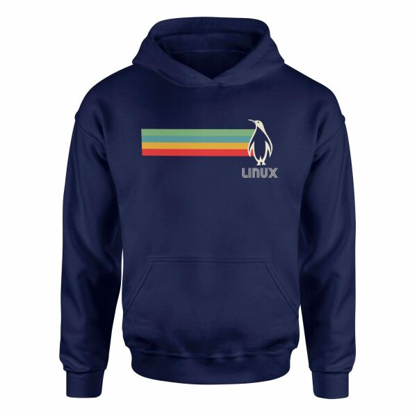 LINUX Hoodie M - Lacivert