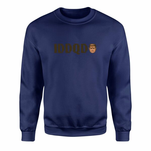 IDDQD | DOOM Sweatshirt S - Lacivert