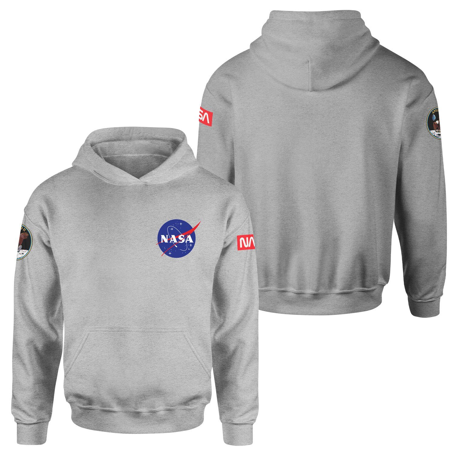 NASA Apollo 11 Edition Hoodie S - Gri