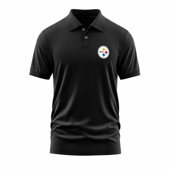 Pittsburgh Steelers Polo Tişört L - Siyah