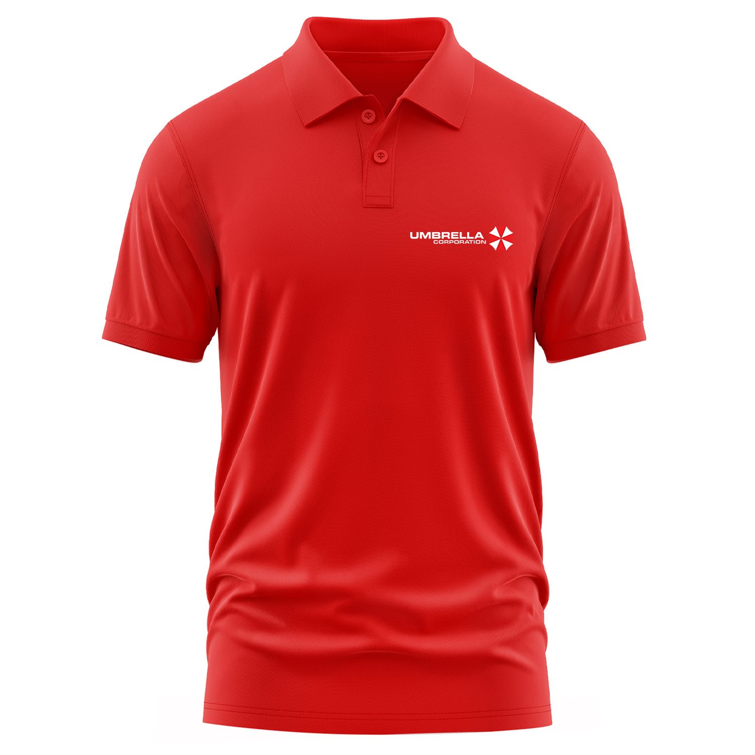 Umbrella Corporation Resident Evil Polo Tişört L - Kırmızı