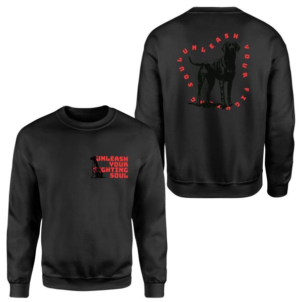 Unleash Your Fighting Soul | Dog Sweatshirt L - Siyah