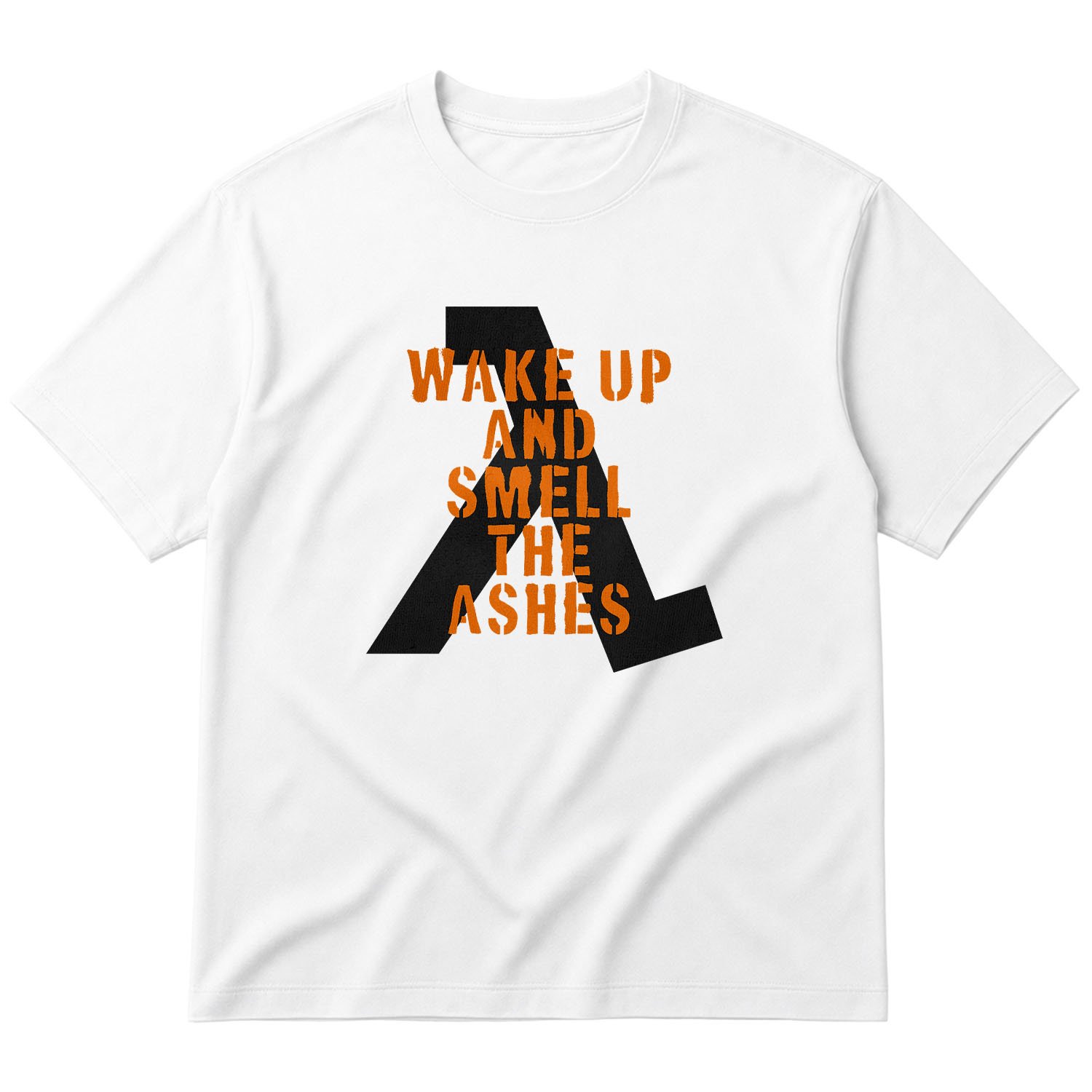 Wake Up And Smell the Ashes Oversize Tişört S - Beyaz